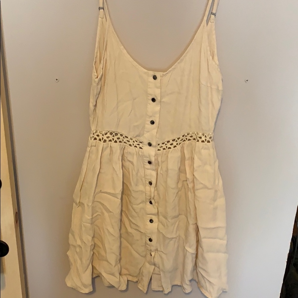 Cute mini skater dress with buttons